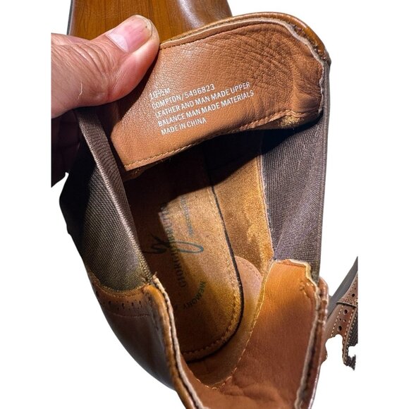 Giorgio Brutini Mens Size 10.5 M Brown Leather Slip On Chelsea Boots - Picture 8 of 8